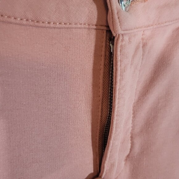 Dream Jeannes by Quacker Factory Women's Stretch Jeans Size 14 Salmon Pink - Picture 6 of 12